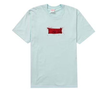 Supreme Ralph Steadman Box Logo Tee Pale Blue